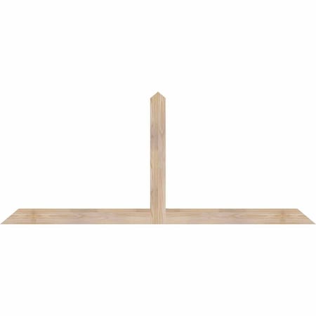 Ekena Millwork Portland Smooth Timber Gable Bracket, Douglas Fir, 72"W x 30"H x 1 1/2"D x 3 1/2"F, 10/12 Pitch GBW072X30X0204POR00SDF